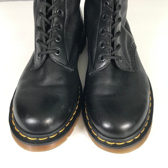 Dr Martens 1B60 Boots Womens US 9 Black Leather 20 Eye Knee High Lace Up EU 41 - Picture 7 of 16